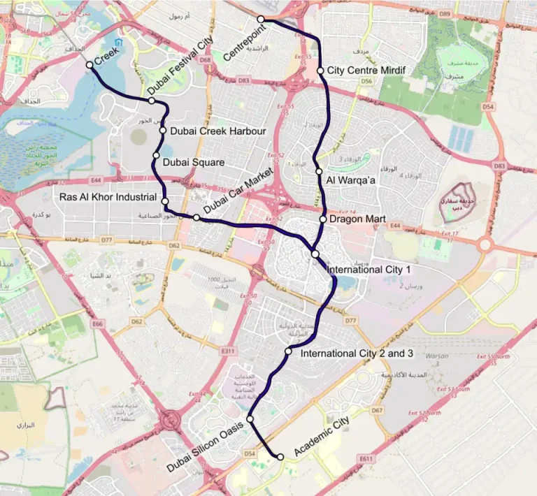 Dubai Metro Blue Line Map: Routes, Stations & Latest Updates 2 Dubai Metro Blue Line Map Updated